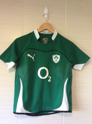 Ireland Rugby Jersey. Youth Large / Mens Extra Small / Possibly Fit Ladies. Authentic Canterbury Home Jersey.