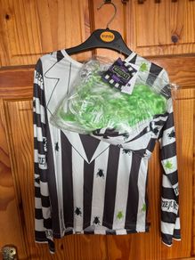 Halloween Costume BEETLEJUICE 9-10 YRS boy/girl New