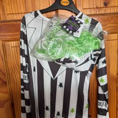Halloween Costume BEETLEJUICE 9-10 YRS boy/girl New