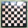 Vintage Marble Chess Board, 14 inch Marble Chess Board, 14 inch Pink and Black Checked Game board Image 2