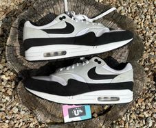Nike Air Max 1 Classic White Grey Black Suede