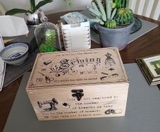Sewing box decorative