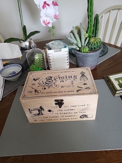 Sewing box decorative