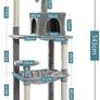 143cm Cat Tree, Big Cat Tower with Large Hammock for Indoor Cats Image 2