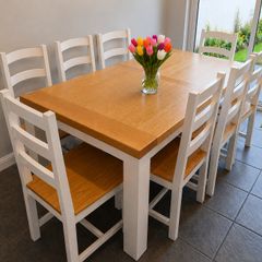 Harvey Norman Extending Dining Table & 8 Chairs