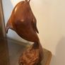 Vintage hand-carved wooden leaping dolphin Image 5