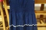 Girls navy age 9/10 dress