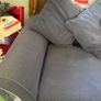 navy blue 3 seater sofa Image 2