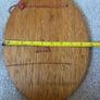 Vintage Oval Wooden Wall Plaque of the Immaculate Heart of Mary Image 4