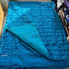Double inflatable camping air bed mattress