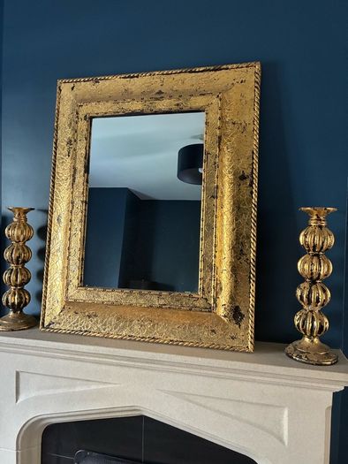 mirror with matching candle sticks