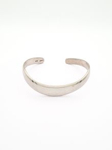 Vintage Modernist 925 Sterling Silver Bangle