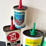Job lot of 4 Vintage Oil Cans Image 2