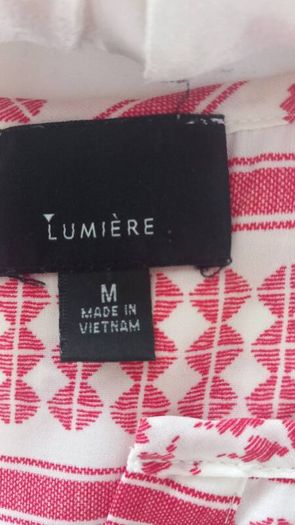 Lumiere Aztec Red and White Blouse