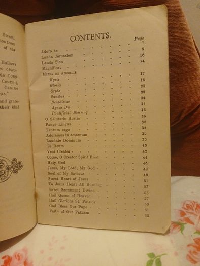 31st eucharistic Congress souvenir Hymn book