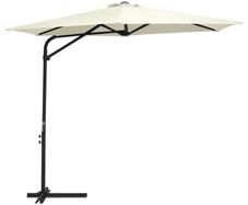 Outdoor Parasol with Steel Pole 300 cm Sand White