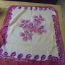 Batik Hand Painted Scarf for Sale Image 2