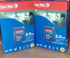 Sandisk 2g sd cards