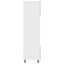 Microwave Cabinet Concrete Grey 60x57x207 cm Chipboard Image 5