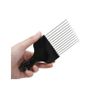 Wide Tooth Afro Pick Comb Long Metal Pin Image 5