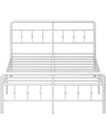 King Size Bed Frame with Victorian Headboard and Footboard