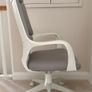 Modern Ergonomic Office Chair Grey and White. Excellent Condition Image 2