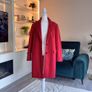 Ladies Red Single-Breasted Overcoat from Primark Image 4