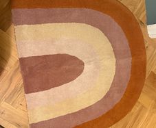 Ollie Ella rainbow wool rug