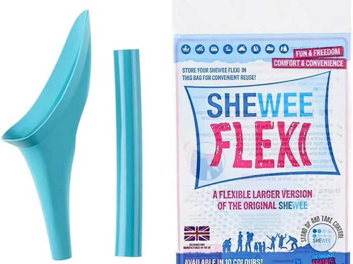 Flexi Female Urinal Flexible, Reusable, Portable & Recyclable Urination Device. Festival, Camping, Car, Hiking Essentials for Women. Stand to Pee Device W/Extension Pipe (FREE POSTAGE)