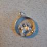 Sterling silver Vintage Round Chunky Pendant cut out design Aries the Ram Zodiac sign Image 2