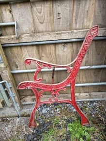 Vintage metal bench frame collect today
