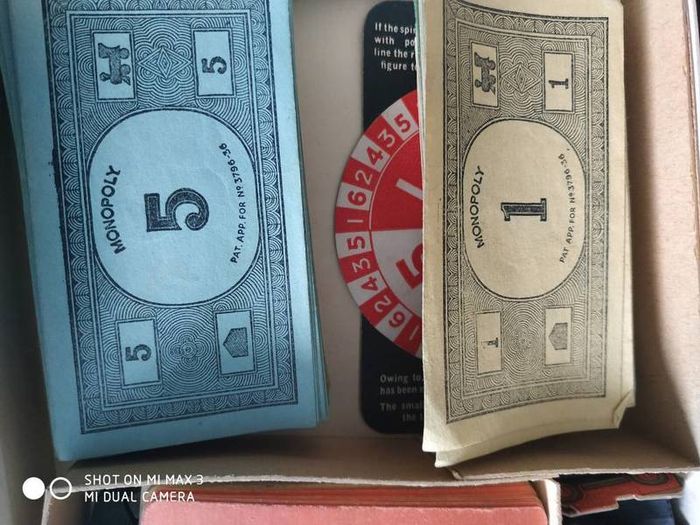 Early Wooden vintage Monopoly game