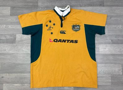 Vintage 2007 Canterbury Australia Wallabies Rugby Jersey Shirt Mens XL
