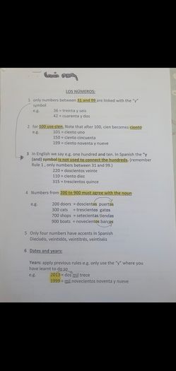 Spanish Leaving Notes