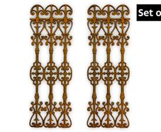 Set of 2 Decorative Cast Iron Garden Trellises
