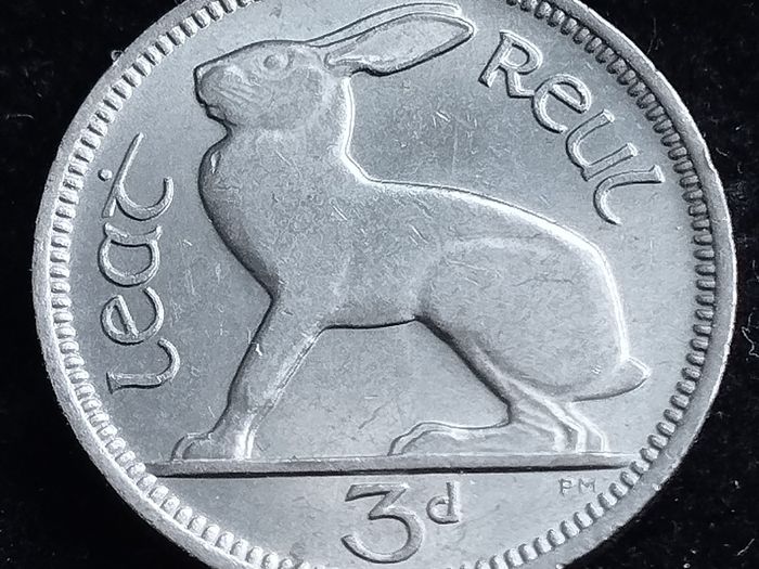 Ireland - 1966 - 3 Pence - Hare - High Garde - KM.12a - [#2044]