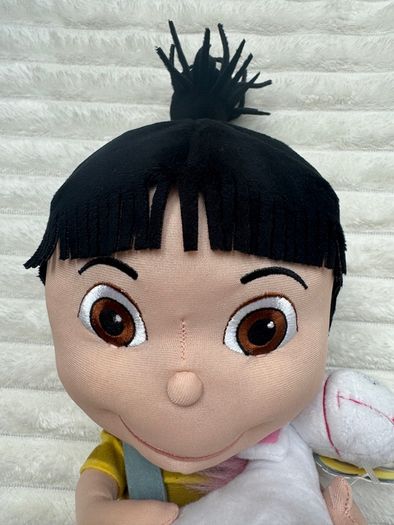Despicable Me approx. 15 Plush Agnes Holding Fluffy Unicorn Universal Studios new Bit Dirty Please see pictures