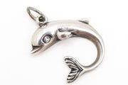 Vintage Silver Dolphin Charm Pendant