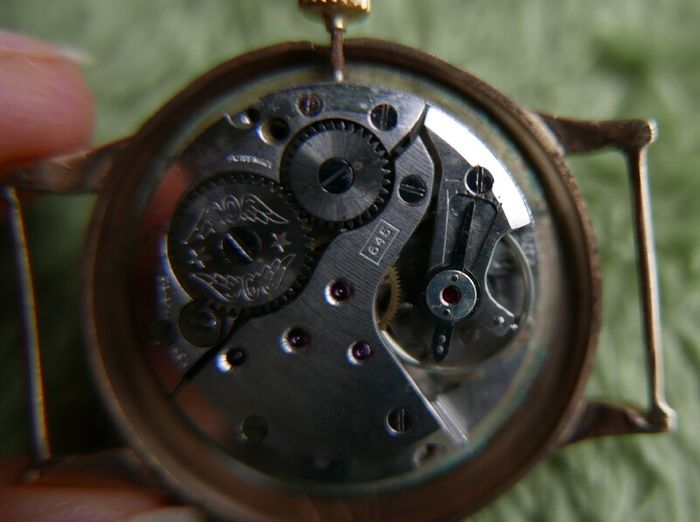 Vintage 1923 Dowel Deluxe 9ct Solid Gold Gents Wrist Watch - 17 jewels Antimagnetic Swiss Made(engraved Esso 1923) in working order