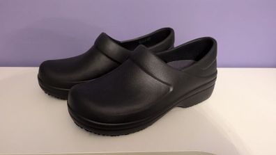 work slip on crocs size 4-5 black
