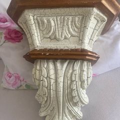 ShabbyChic Huge Wall Sconces..Could be painted to  match your Home Decor