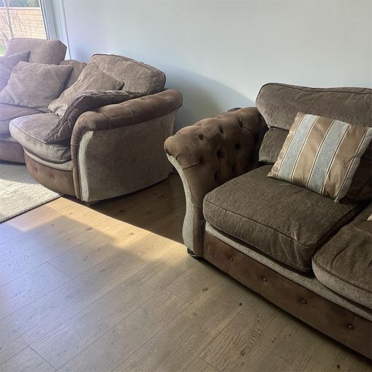 Brown 3+2 sofa set