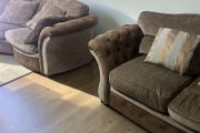 Brown 3+2 sofa set