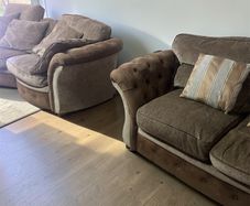 Brown 3+2 sofa set
