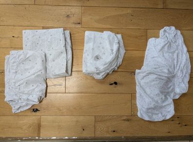 Bedside cot sheets