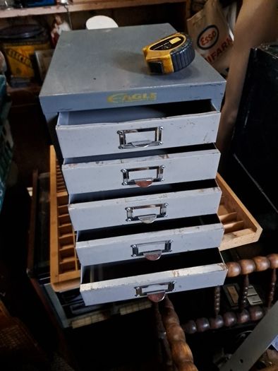 Vintage Five Drawer Steel Cabinet