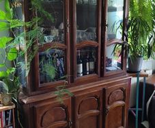 Dresser, wood china cabinet