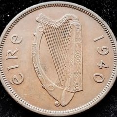 [#95] - Ireland 1940 | Irish 1d | Irish 1 Penny | Hen and Chicks | KM.11 | High Grade