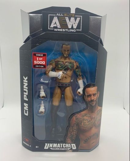 wwe / AEW Unmatched series 4 1 of 5K CM Punk action figure