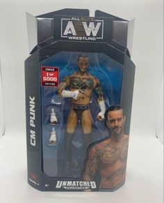 wwe / AEW Unmatched series 4 1 of 5K CM Punk action figure